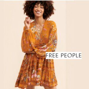 Free People Cherry Blossom Mini Dress - Medium